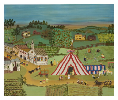 View full screen - View 1 of Lot 16. ATTRIBUTED TO MATTIE LOU O'KELLEY | TOWN CARNIVAL.