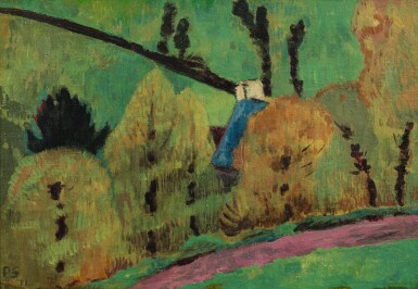 View full screen - View 1 of Lot 32. PAUL SÉRUSIER | CHEMIN ROSE À CHÂTEAUNEUF-DU-FAOU.