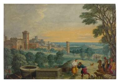 View full screen - View 1 of Lot 545. Rebecca and Eliezer at the well.