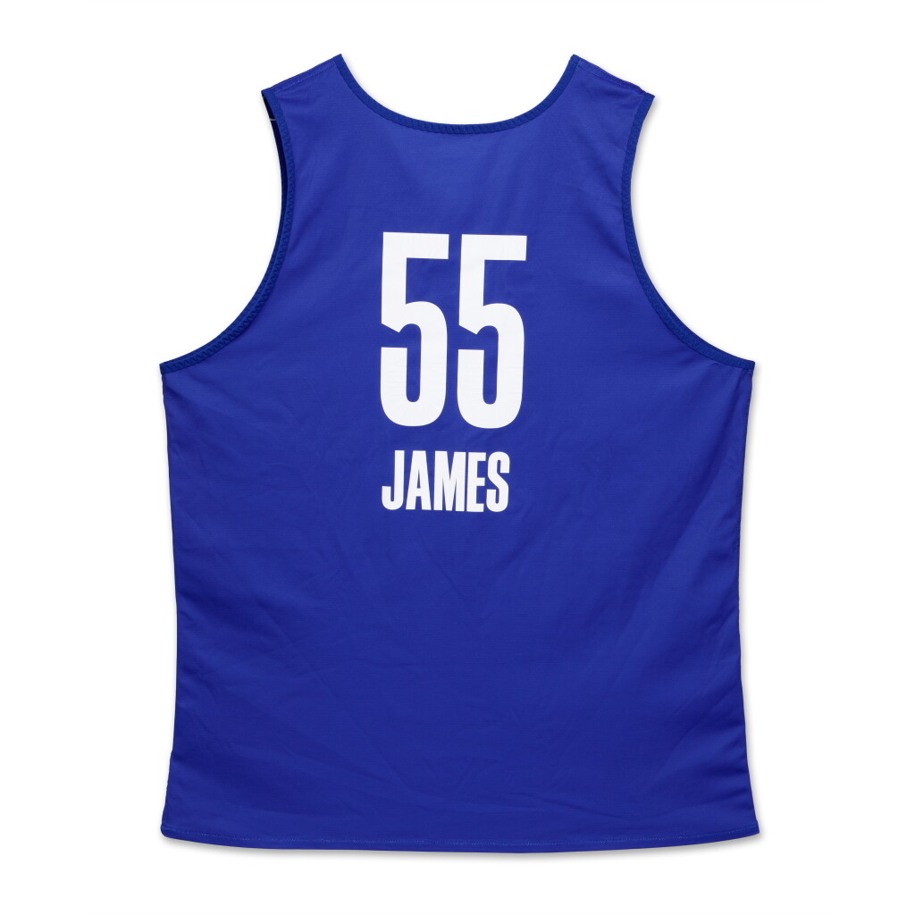 Voir en plein écran - Voir 1 du lot 228. Sion James 2025 NBA Draft Combine Issued Jersey | Probable Wear.