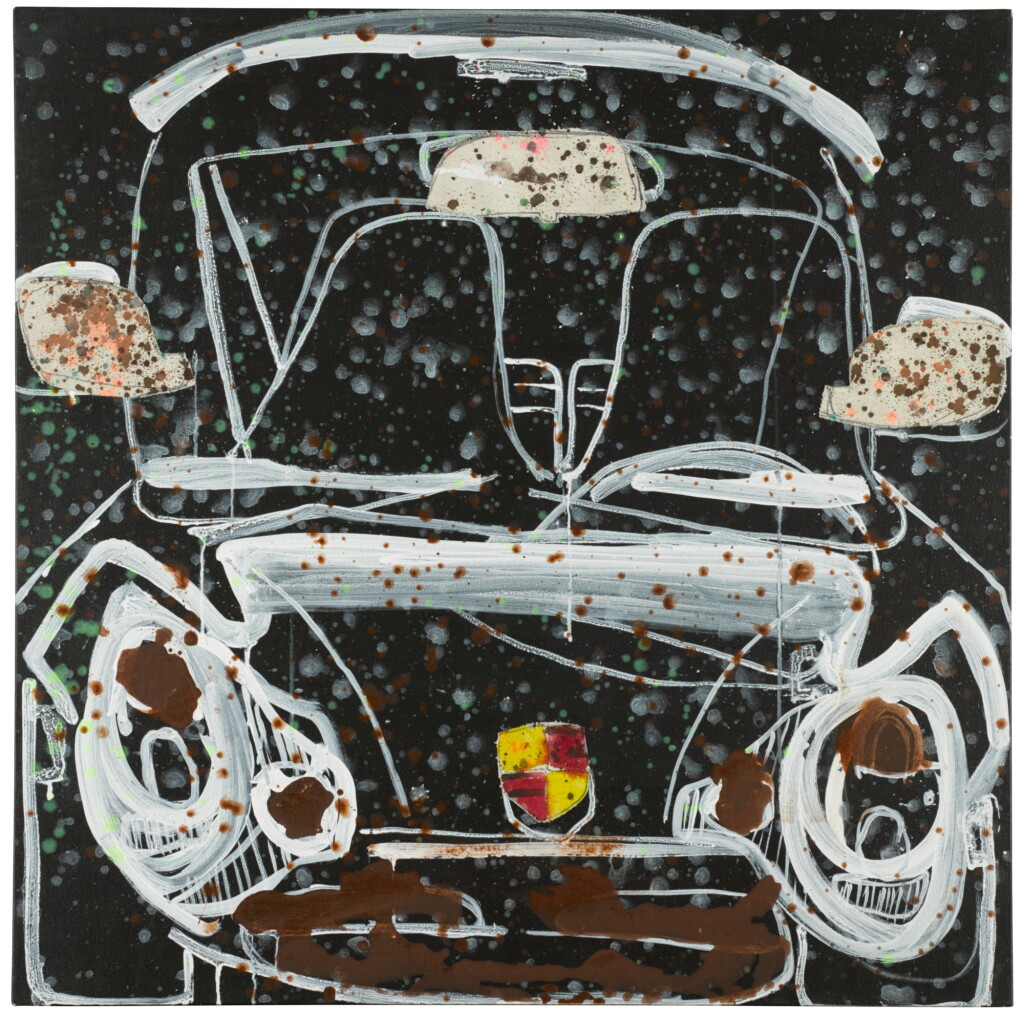 View full screen - View 1 of Lot 41. KATHERINE BERNHARDT | "PORSCHE 911" MIDNIGHT BLUE .