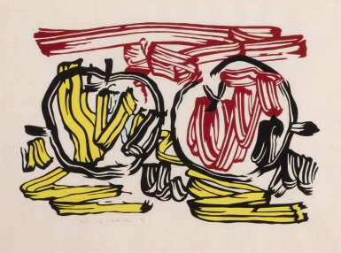 View full screen - View 1 of Lot 11. Red Apple and Yellow Apple (Corlett 197).