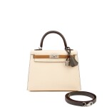 Limited Edition Nata, Chai and Gris Meyer Epsom Tri-color Kelly 25 Sellier Palladium Hardware, 2022