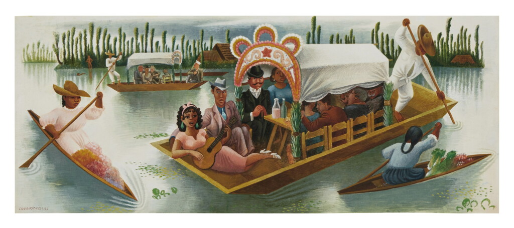View full screen - View 1 of Lot 516. Una tarde en Xochimilco.