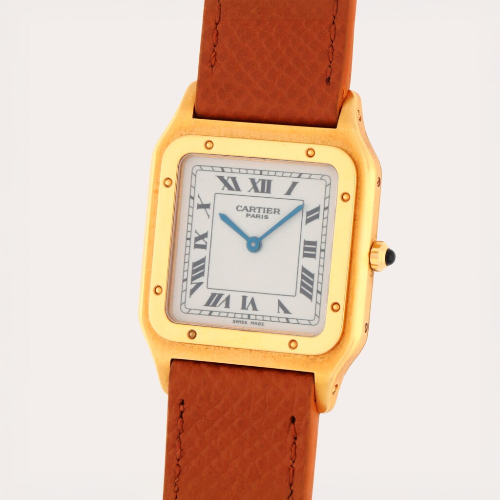 View full screen - View 1 of Lot 238. Santos Dumont 'CPCP', Reference 1576B | A yellow gold wristwatch | Circa 2001.