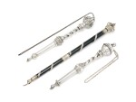 Three Silver Torah Pointers, Frankfurt and London, 1896, 1898, and 1901, Frankfurt and London, 1896, 1898, and 1901
