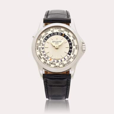 View full screen - View 1 of Lot 20. Reference 5110G-001 | A white gold automatic world time wristwatch, Circa 2005.
