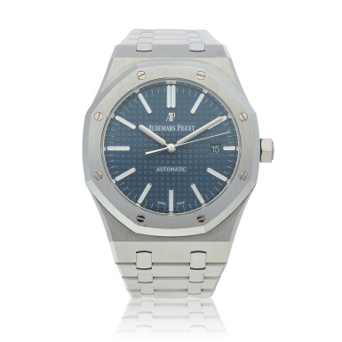 View full screen - View 1 of Lot 504. Royal Oak, Ref. 15400ST.OO.1220ST.03 Stainless steel wristwatch with date and bracelet Circa 2015.