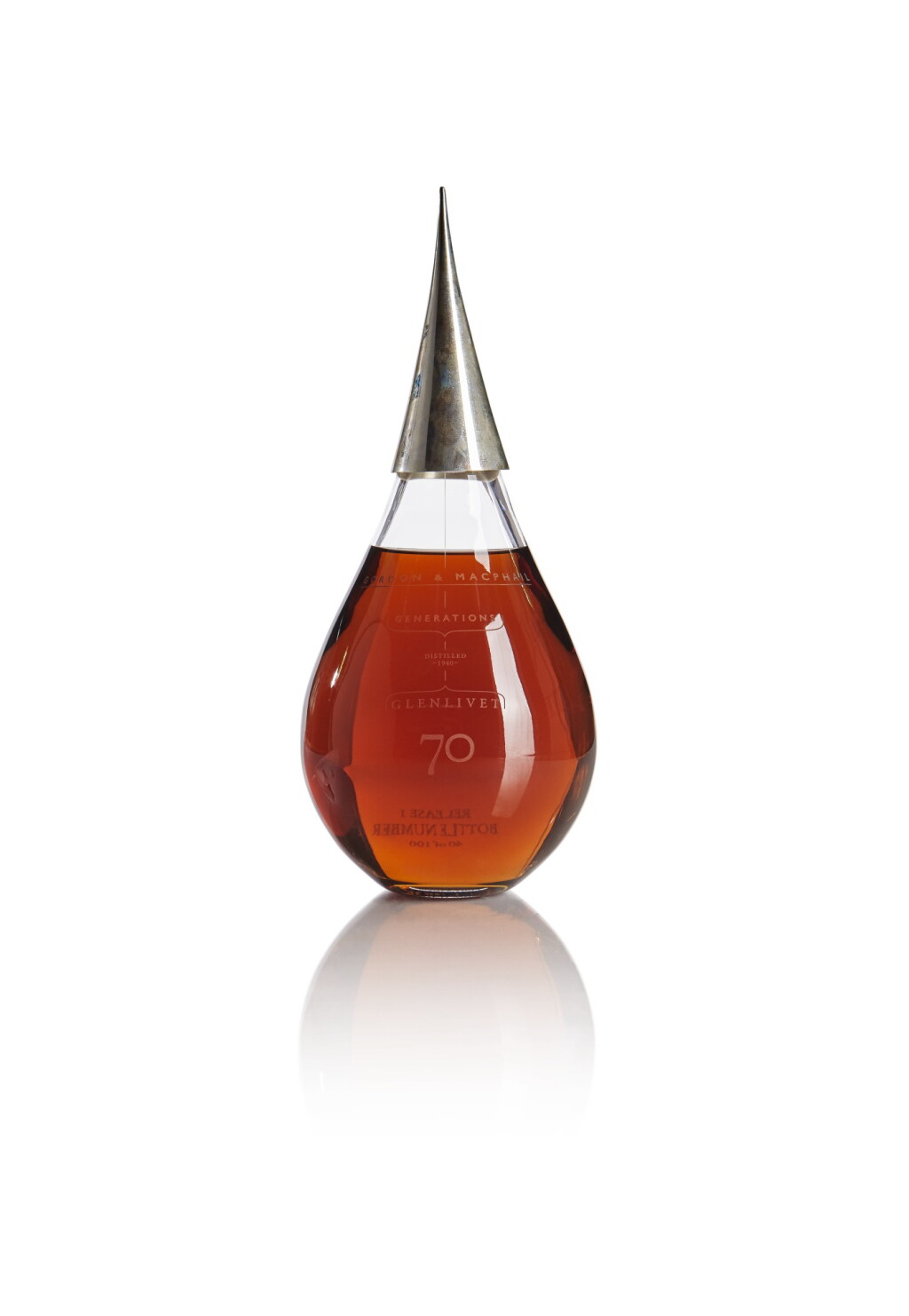 View full screen - View 1 of Lot 204. GLENLIVET GORDON & MACPHAIL GENERATIONS 70 YEAR OLD 45.9 ABV 1940 .
