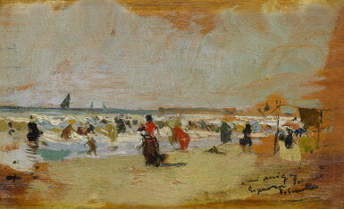 View full screen - View 1 of Lot 51. JOAQUÍN SOROLLA | PLAYA DE VALENCIA.