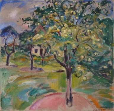 View full screen - View 1 of Lot 114. Epletre i hagen på Ekely (Apple Tree in the Garden at Ekely).