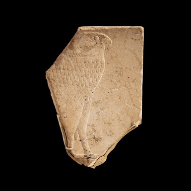 View full screen - View 1 of Lot 127. A Fragmentary Egyptian Limestone Sculptor's Model, Ptolemaic Period, 304-30 B.C..