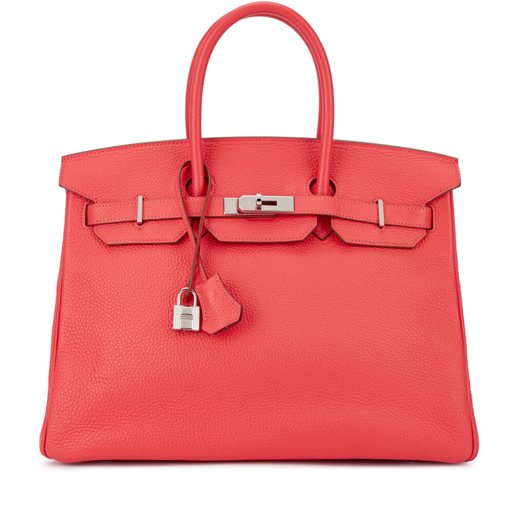 View full screen - View 1 of Lot 1644. Rose Jaipur Clémence Birkin 35 Palladium Hardware, 2012.