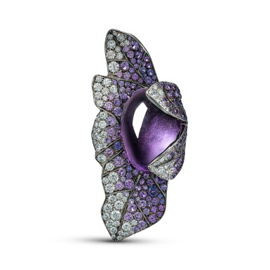 View full screen - View 1 of Lot 1285. Amethyst and Diamond Ring | Palmiero | 紫水晶 配 鑽石 戒指.