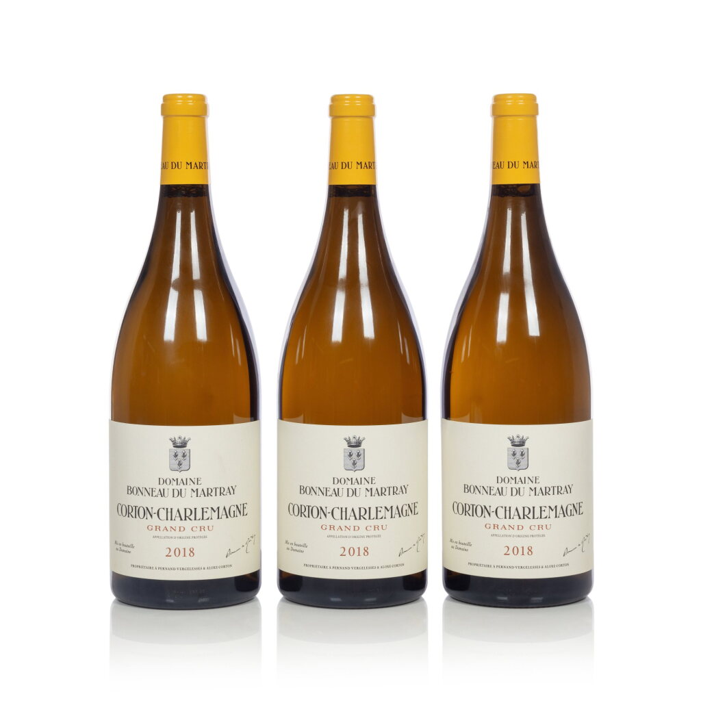 View full screen - View 1 of Lot 229. Corton Charlemagne 2018 Bonneau du Martray (3 MAG).