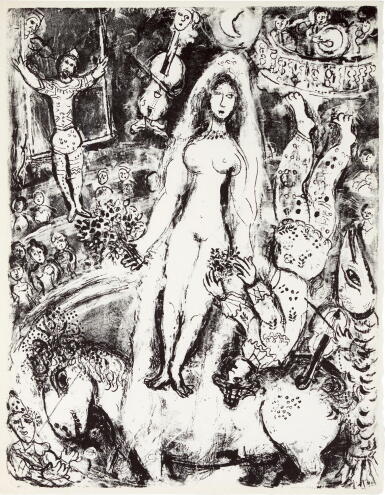 View full screen - View 1 of Lot 49. MARC CHAGALL | LE CIRQUE: ONE PLATE (M. 518; C. BKS. 68).