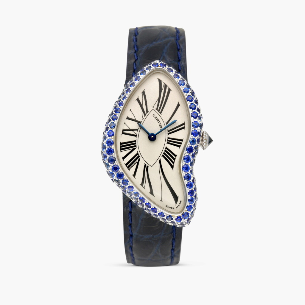 View full screen - View 1 of Lot 2507. Crash, Reference 2774 | A possibly unique white gold and sapphire-set wristwatch, Circa 2010.