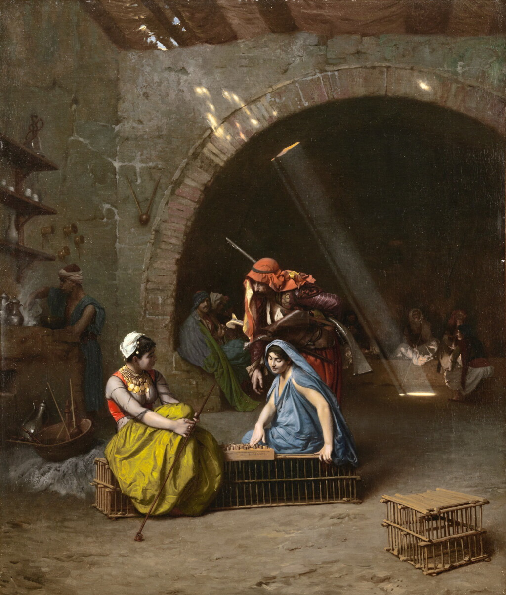 View full screen - View 1 of Lot 8. JEAN-LÉON GÉRÔME | ALMEHS PLAYING DRAUGHTS.
