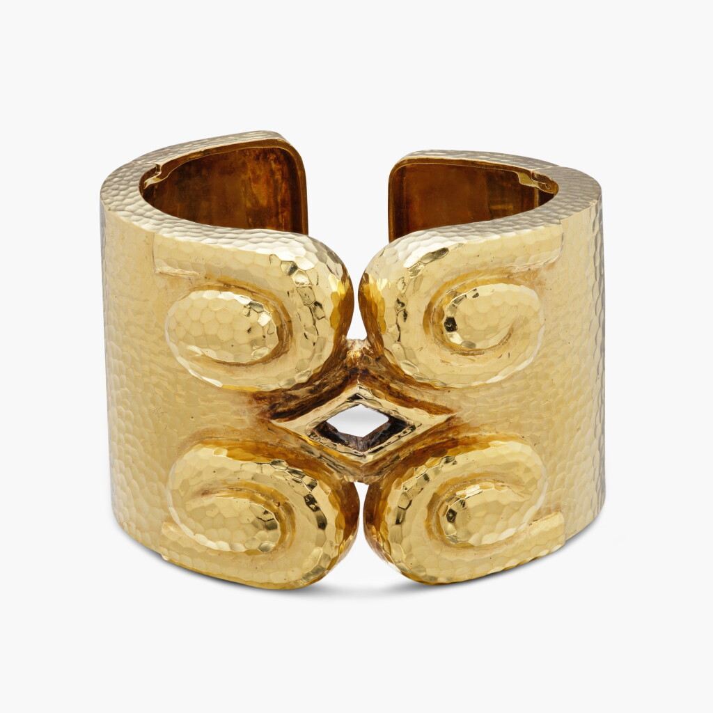 View full screen - View 1 of Lot 395. Gold Cuff-Bracelet.