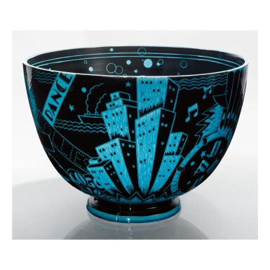View full screen - View 1 of Lot 233. VIKTOR SCHRECKENGOST | "JAZZ" BOWL.