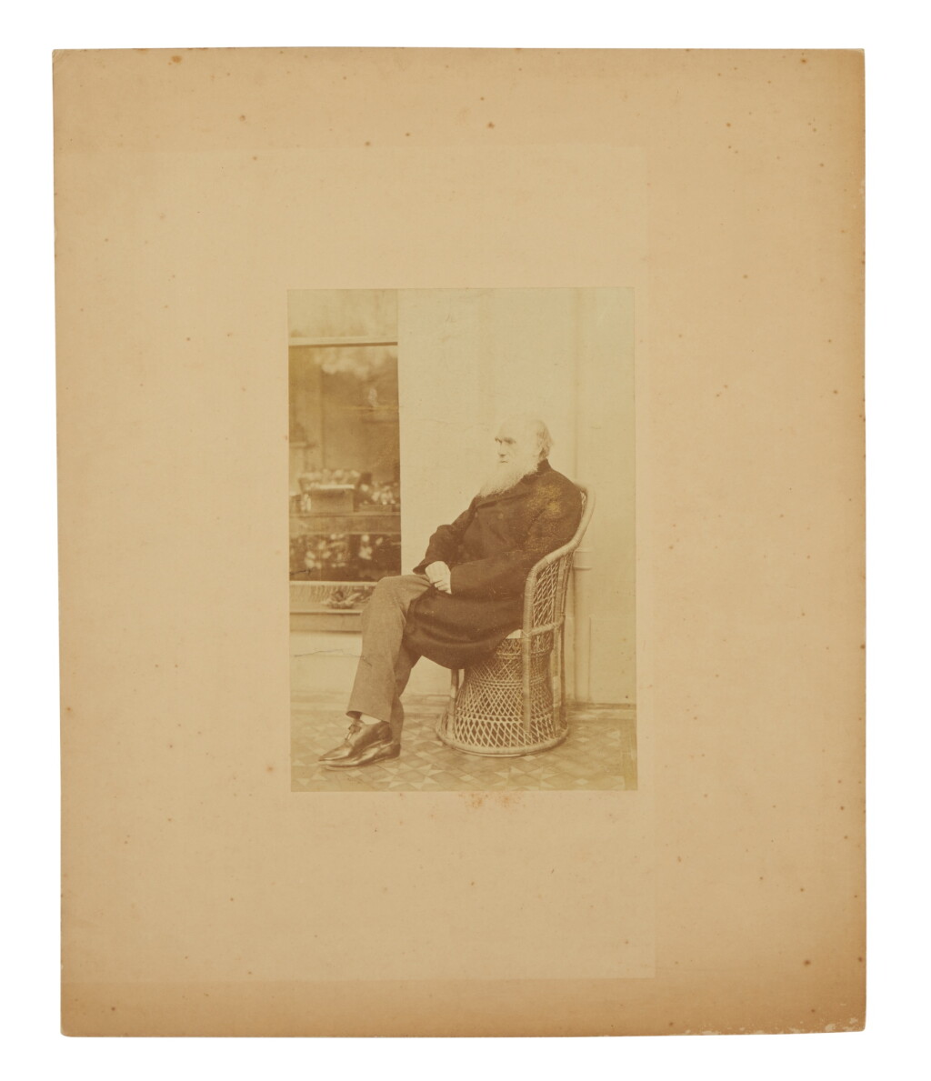 View full screen - View 1 of Lot 1035. (Darwin, Charles) | An exceptional group of photographic portraits, one of which signed.