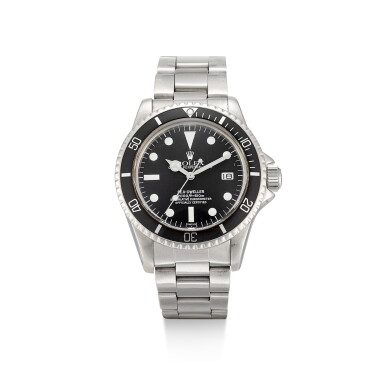 View full screen - View 1 of Lot 1102. ROLEX | SEA-DWELLER, REFERENCE 1665, A STAINLESS STEEL WRISTWATCH WITH DATE, SERVICE DIAL AND BRACELET, CIRCA 1978.