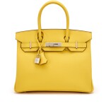 Jaune de Naples Epsom Birkin 30 Palladium Hardware, 2023