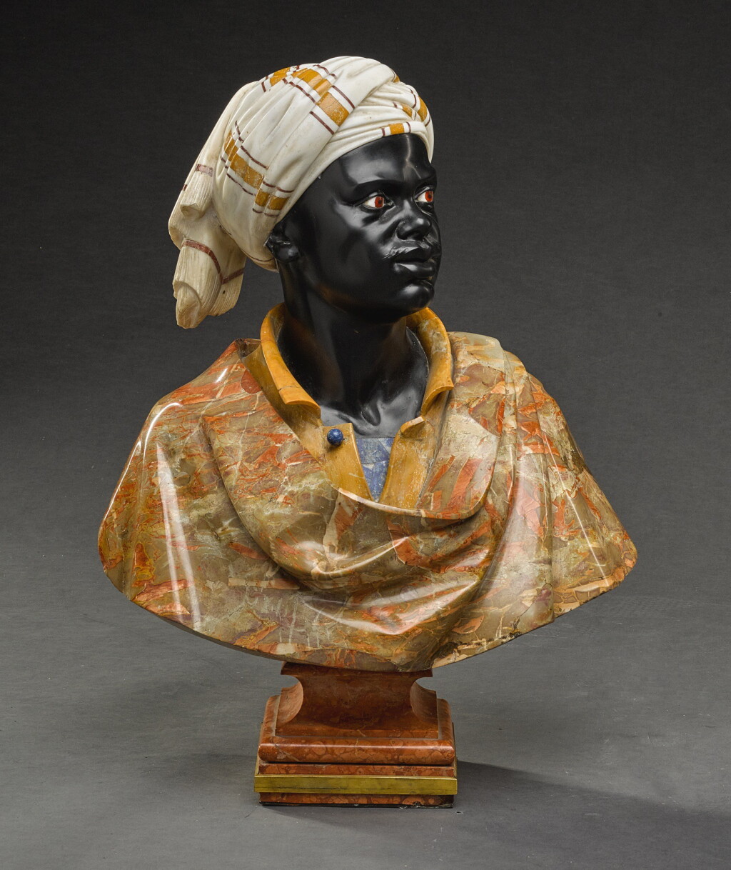 View full screen - View 1 of Lot 62. ITALIAN, VENICE, CIRCA 1820 | PAIR OF STYLISED BUSTS .