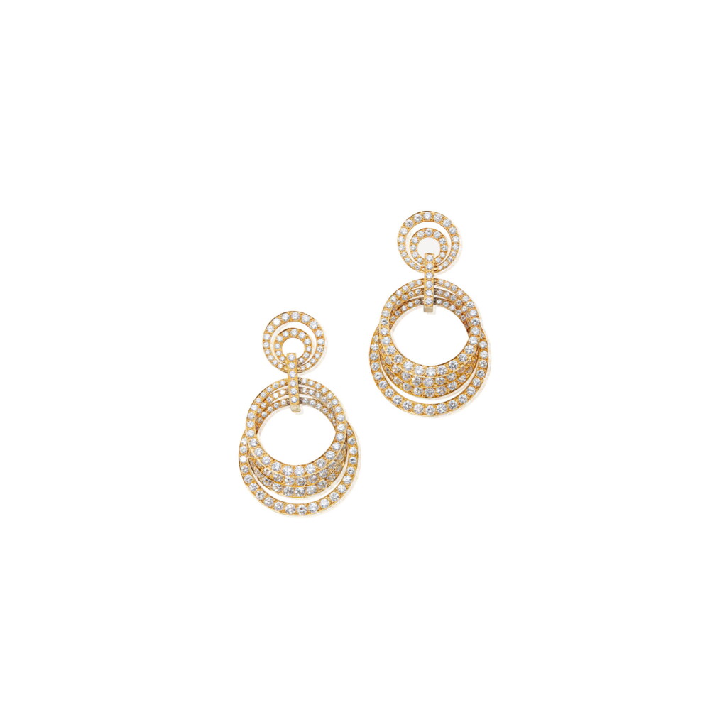 View full screen - View 1 of Lot 45. PAIR OF DIAMOND EARCLIPS.