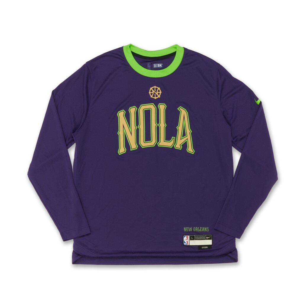 View full screen - View 1 of Lot 208. Jordan Hawkins New Orleans Pelicans 2024-2025 City Edition Game Worn Warmup Top .