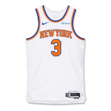 View full screen - View 1 of Lot 16. Josh Hart New York Knicks 2025 NBA Playoffs Eastern Conference Round 1 Game Worn Association Edition Jersey | Game 1 .