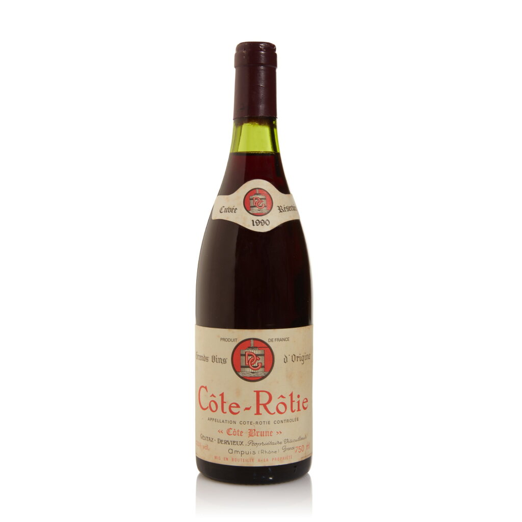 View full screen - View 1 of Lot 35. Côte-Rôtie, Côte Brune, Cuvée Réservée 1990 Gentaz-Dervieux (1 BT).