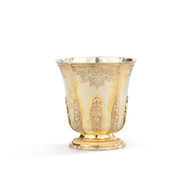 View full screen - View 1 of Lot 817. A silver-gilt beaker in tulip form, Johann Jacob Ehrlen, Strasburg, circa 1742.