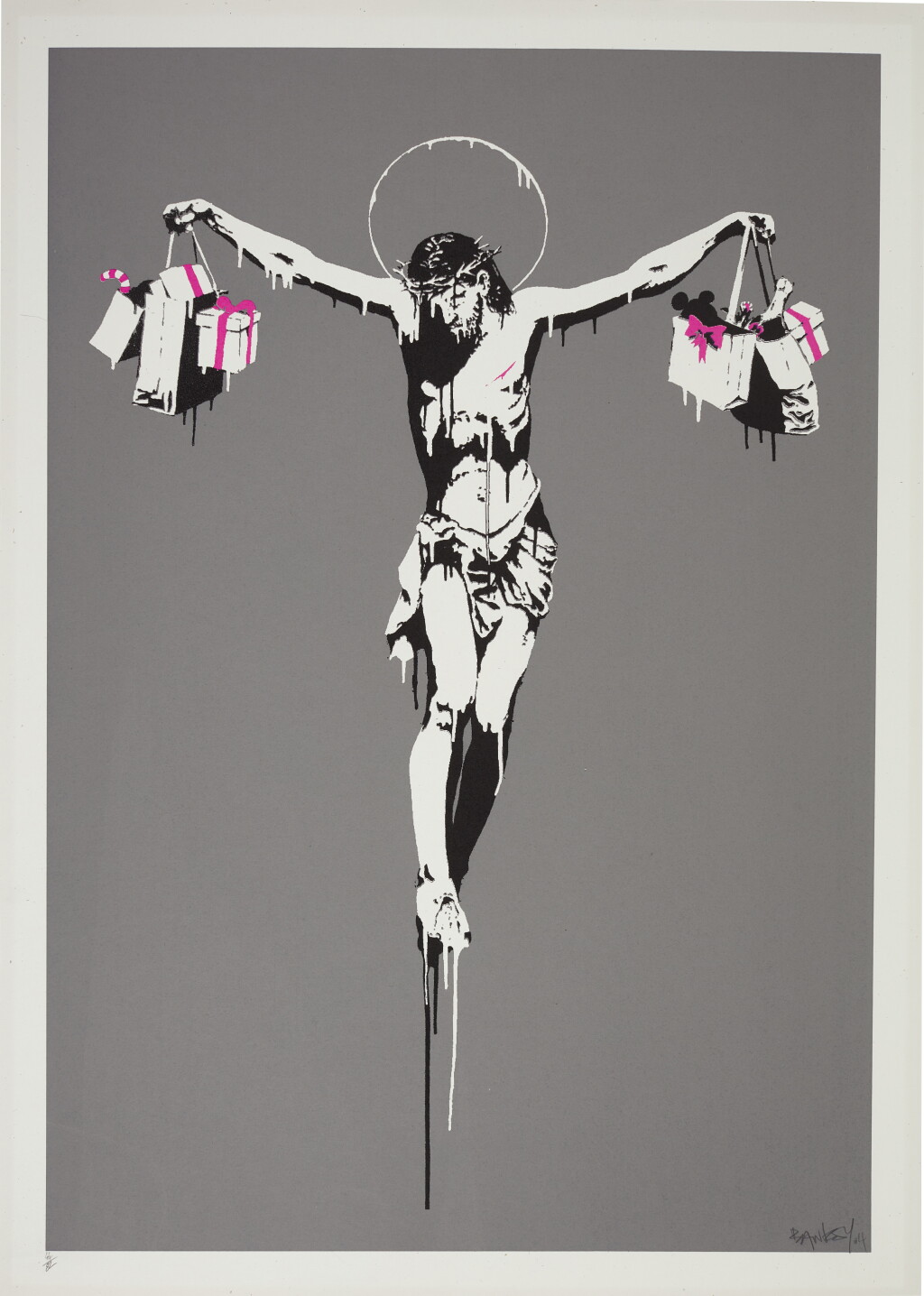 Voir en plein écran - Voir 1 du lot 16. Christ With Shopping Bags.