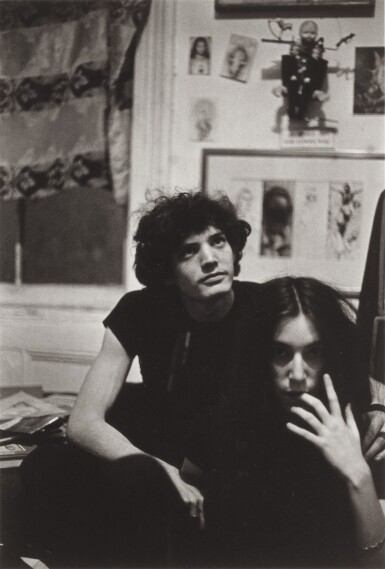 View full screen - View 1 of Lot 24. LLOYD ZIFF | 'ROBERT MAPPLETHORPE AND PATTI SMITH, BROOKLYN'.