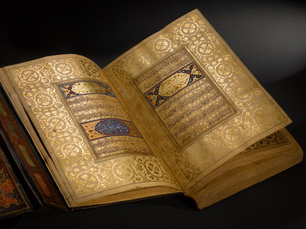 View full screen - View 1 of Lot 159. A large and impressive illuminated Qur'an, Persia, Safavid, 16th century; with Mughal illumination, early 18th century.