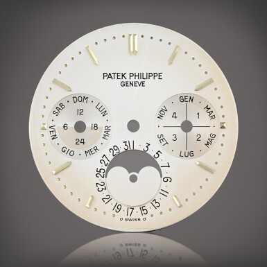 View full screen - View 1 of Lot 736. Reference 3940 Cadran argenté | Silvered dial.