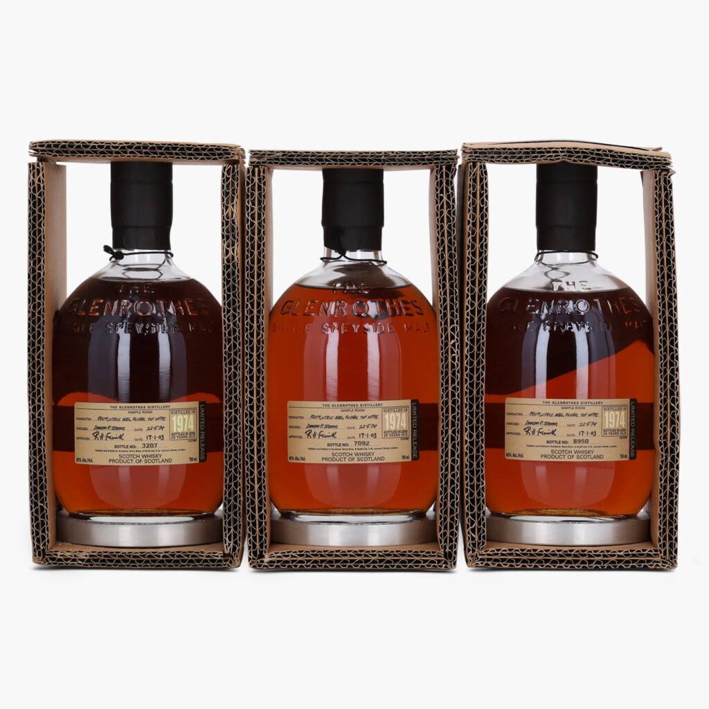 View full screen - View 1 of Lot 2079. The Glenrothes Limited Release 29 Year Old 43.0 abv 1974 (3 Bottles 75cl).
