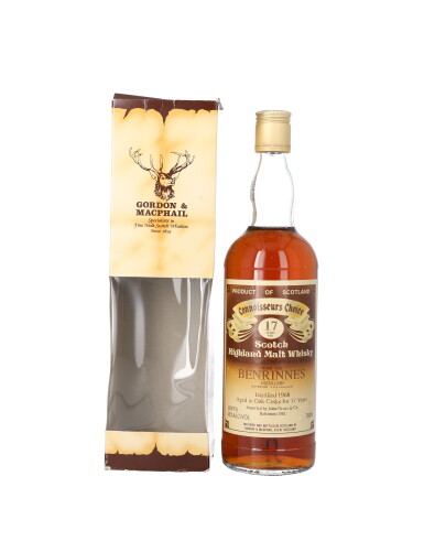 View full screen - View 1 of Lot 5328. Benrinnes Gordon & MacPhail Connoisseurs Choice 17 Year Old 40.0 abv 1968 (1 BT75).