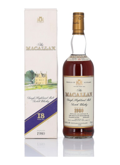 View full screen - View 1 of Lot 16. The Macallan 18 Year Old 43.0 abv 1980 (1 BT 75cl).