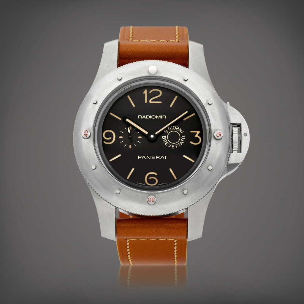 View full screen - View 1 of Lot 8862. Radiomir 8 Giorni Brevettato, Reference PAM341 | An oversized titanium wristwatch, Circa 2009 | 沛納海 | Radiomir 8 Giorni Brevettato 型號PAM341 | 大型限量版鈦金屬腕錶,約2009年製.