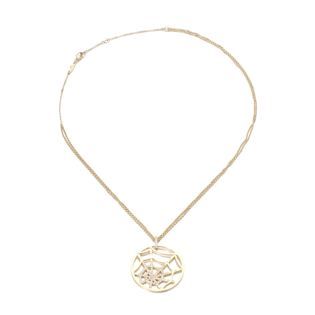 View full screen - View 1 of Lot 74. Gold and diamond necklace, 'Attrape-moi... si tu m'aimes'.