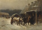 Troika by an inn