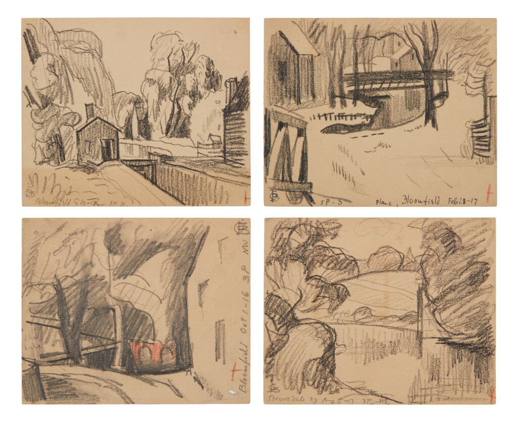 View full screen - View 1 of Lot 36. Untitled (Bloomfield); View of Canal From the Top of Plane; Private Road from Belleville Avenue; Untitled (Brookdale, New Jersey): A Group of Four Works.