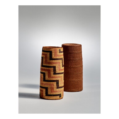 View full screen - View 1 of Lot 69. TLINGIT DOUBLE BASKET.