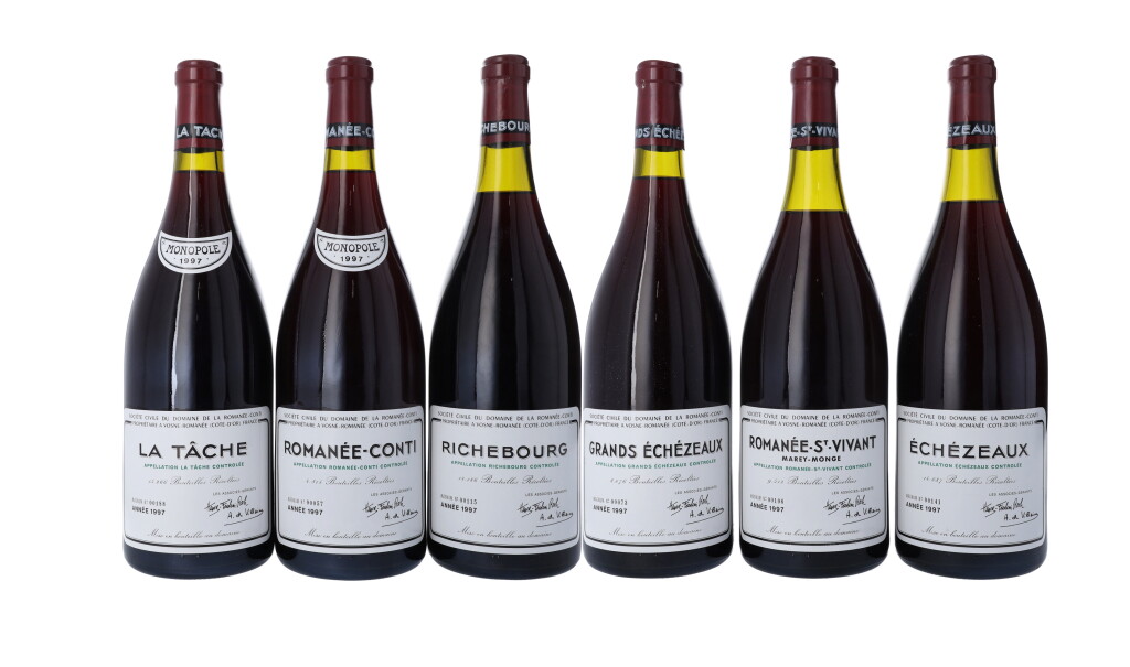 View full screen - View 1 of Lot 3. DRC Magnum Assortment Case 1997 Domaine de la Romanée-Conti (6 MAG).