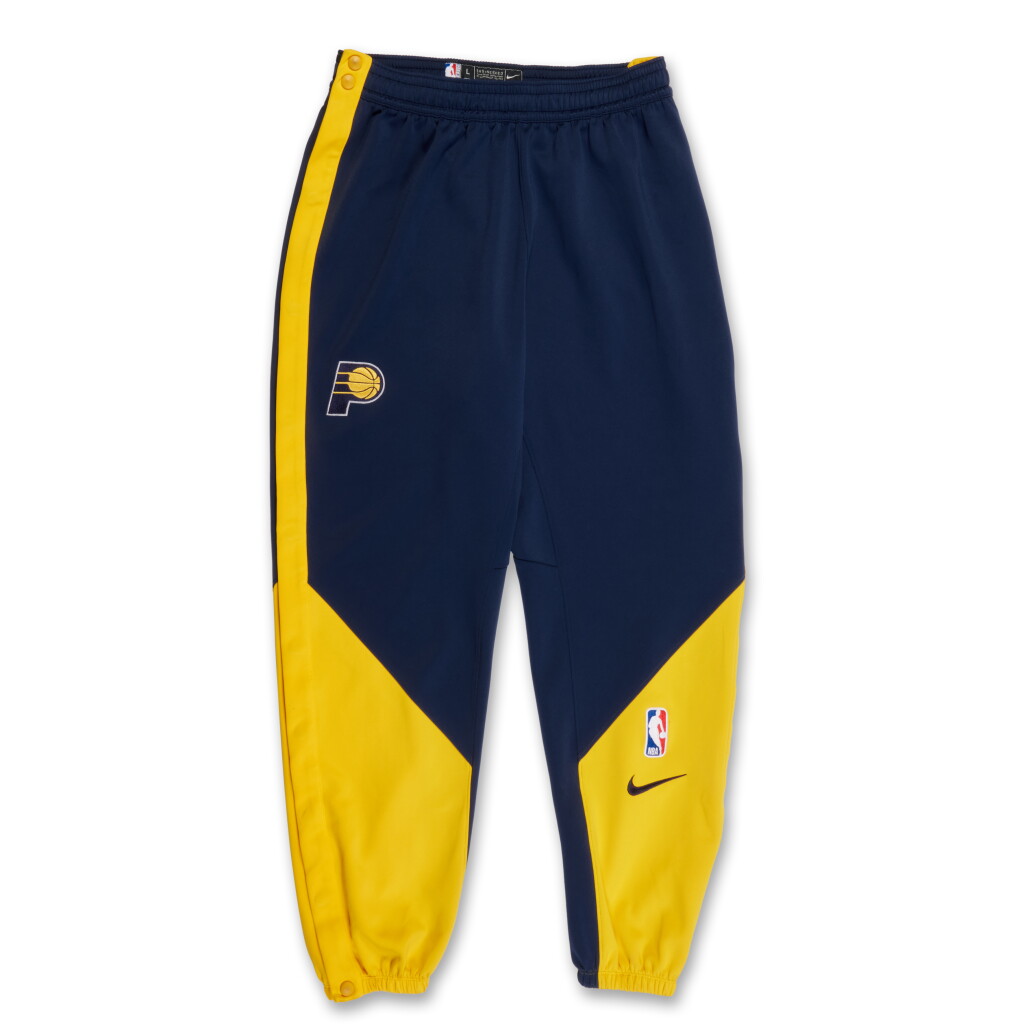 Voir en plein écran - Voir 1 du lot 113. Andrew Nembhard Indiana Pacers 2025 NBA Finals Game Issued Warm Up Pants.