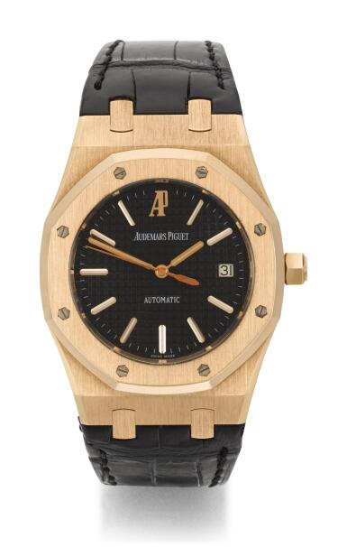 View full screen - View 1 of Lot 31. AUDEMARS PIGUET | ROYAL OAK, REFERENCE 15300OR.OO.D002CR.01, PINK GOLD WRISTWATCH WITH DATE, CIRCA 2006.