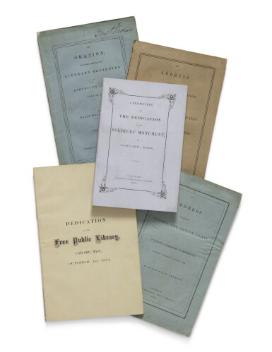 View full screen - View 1 of Lot 48. EMERSON, RALPH WALDO | A Group of Five First Editions.