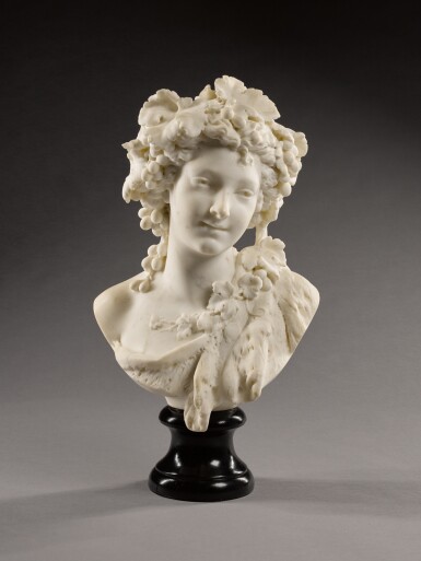 View full screen - View 1 of Lot 593. Bust of a Bacchante.